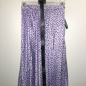 WD.NY Lavender and Black Patterned Skirt